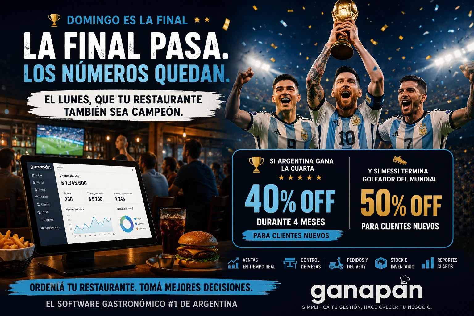 Después de la final: medir ventas en restaurantes